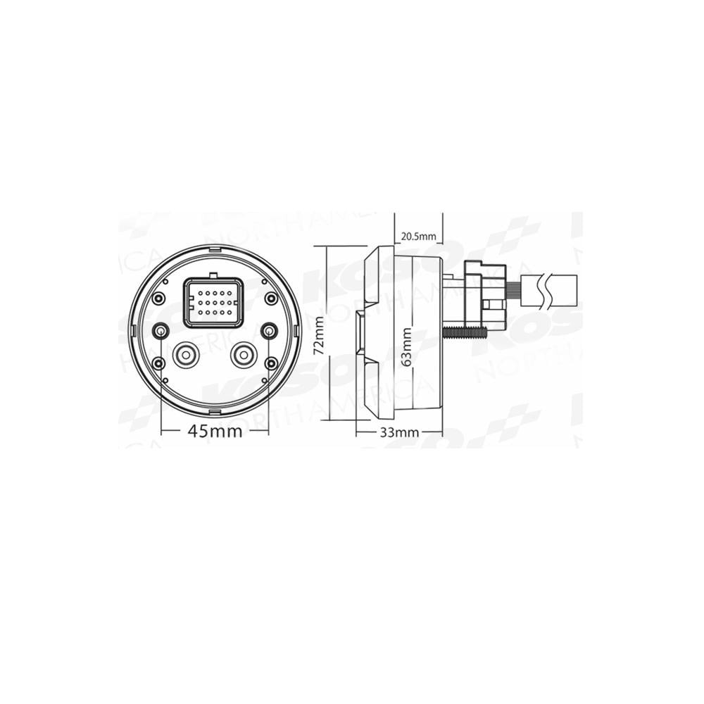 dl 03sr black multifunction gauge speed, rpm, warning lights, fuel, volt, includes speed sensor dl 03sr black multifunction gauge speed, rpm, warning lights, fuel, volt, includes speed sensor